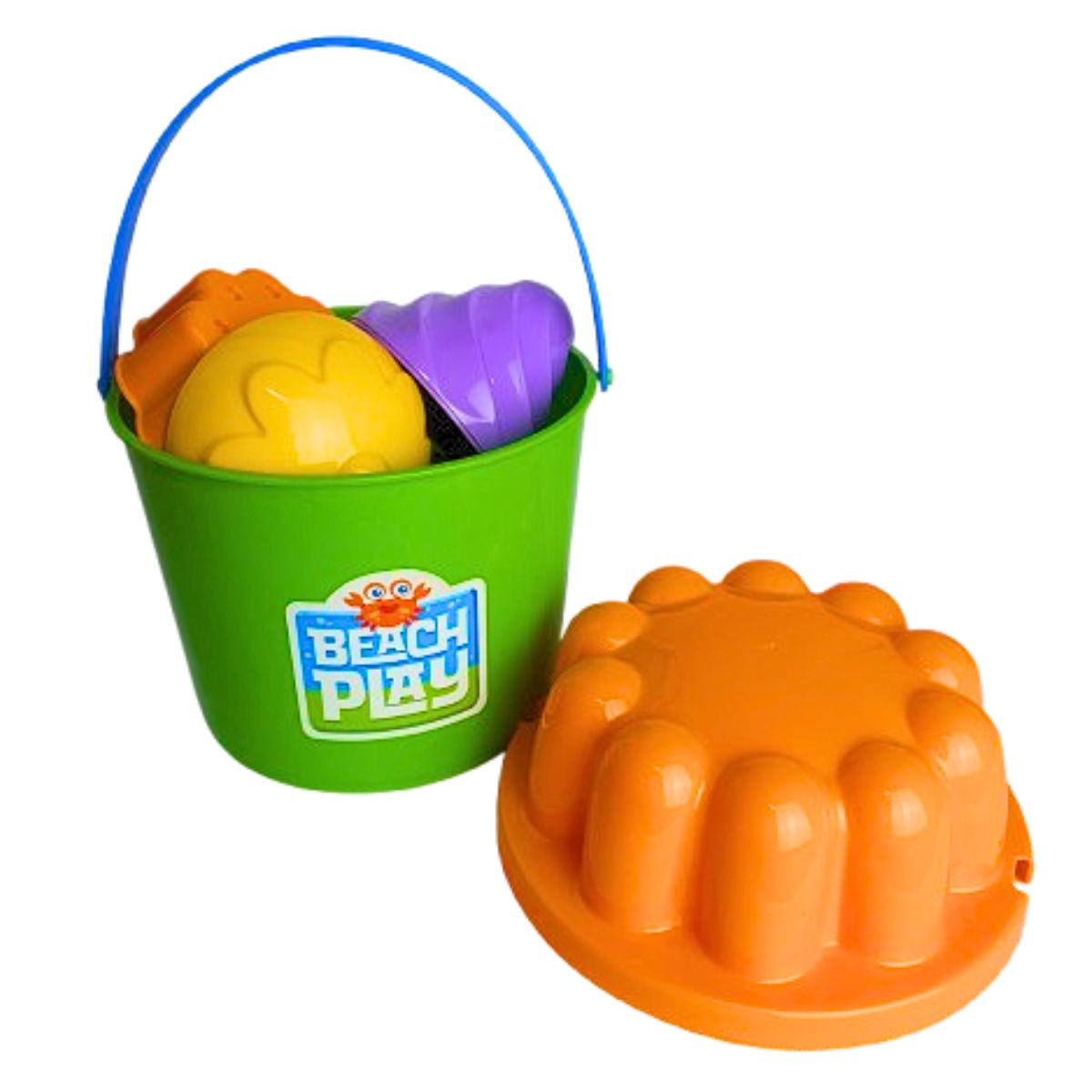 Brinquedo Balde Praia Beach Play Laranja - Usual Brinquedos Brinquedo Balde Praia Beach Play Laranja - Usual Brinquedos
